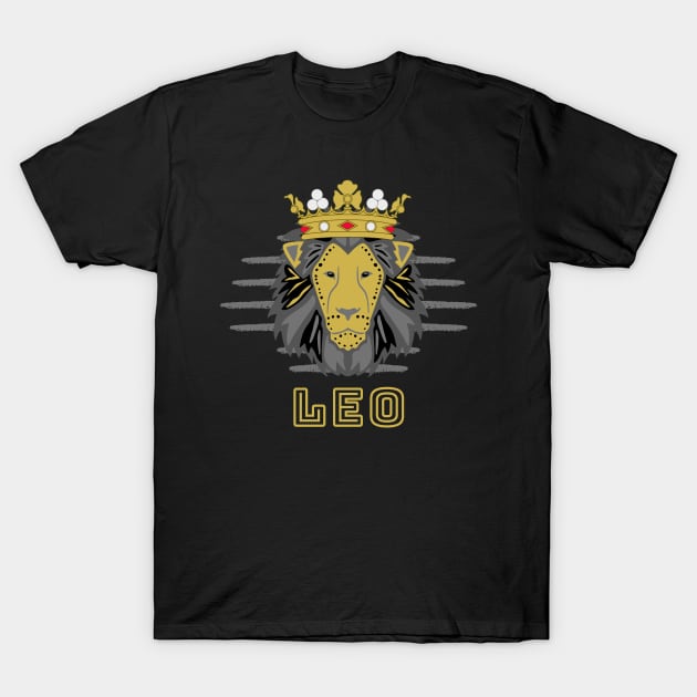 King Leo - Leo Zodiac T-Shirt by WeStarDust